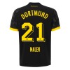 Camiseta de fútbol Borussia Dortmund Malen 21 Segunda Equipación 23-24 - Hombre